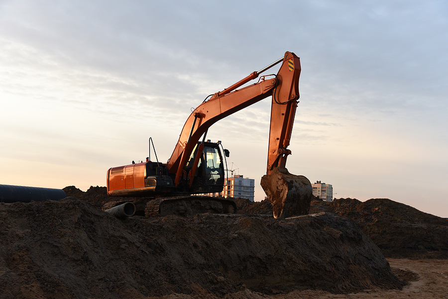 excavating the land for commercial