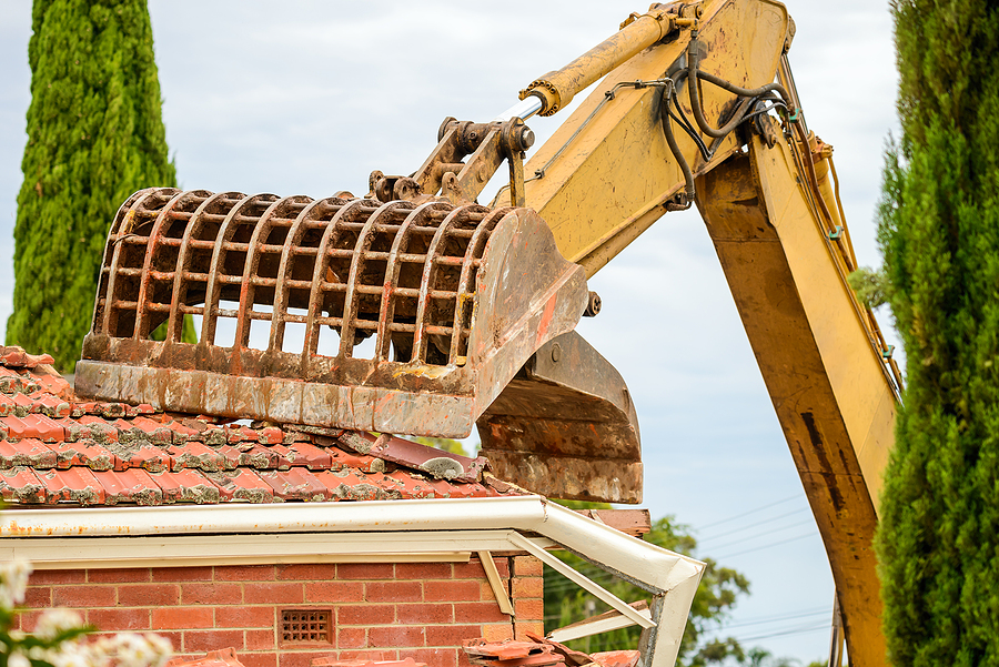 demolition of the residential area